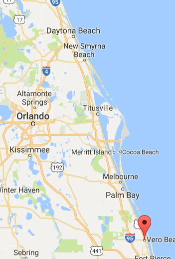 East Coast Map Of Florida Beaches