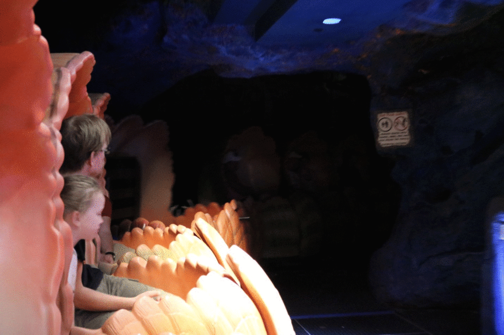 Kids enjoying the ride at The Seas with Nemo and Friends