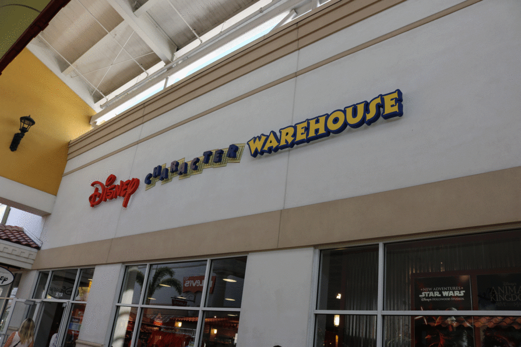 Disney Character Warehouse entrance